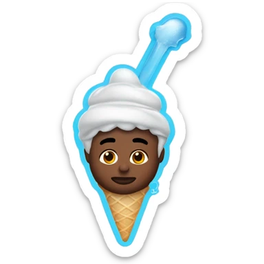 Jordan bardela avec une glace  sticker