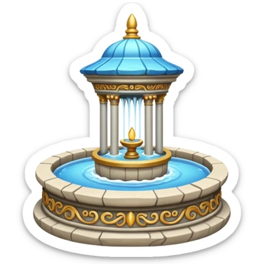 sacred fountain sticker