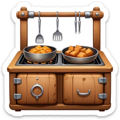 dnd item icon, wooden cooker sticker