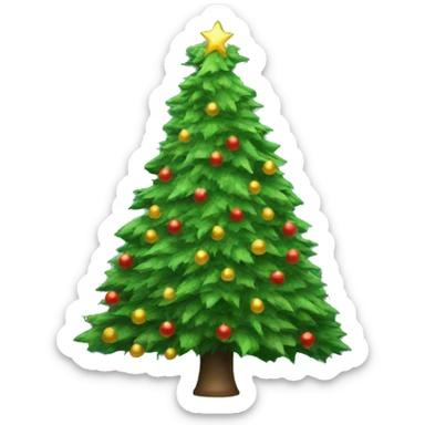 christmas tree sticker