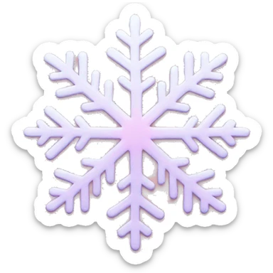 pastel pink snowflake  sticker