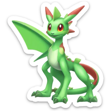 Shiny Colorful Vikavolt-Flygon-Pokémon Full Body sticker