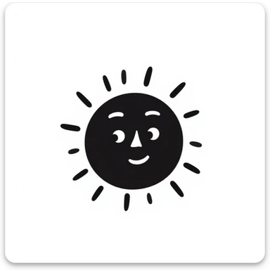 A sun sticker