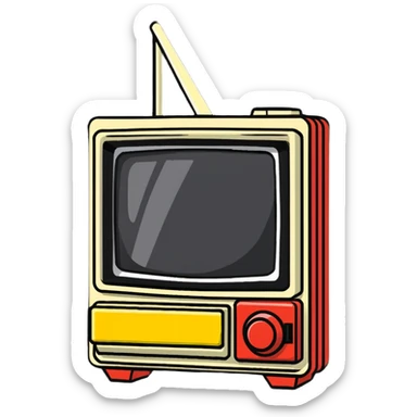 1980s Sony Watchman portable TV sticker