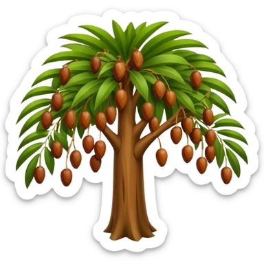 Dates tree sticker
