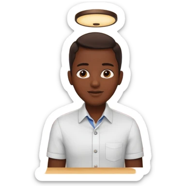 comversacion dentro de un restauant  sticker