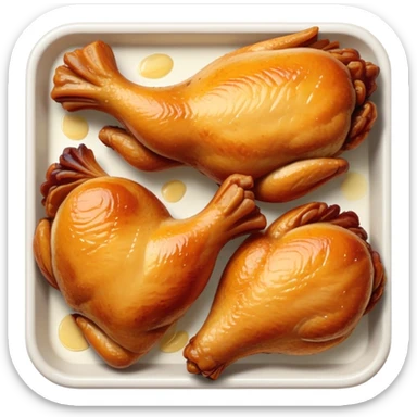 Baked chicken sticker