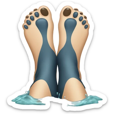 Wet feet  sticker