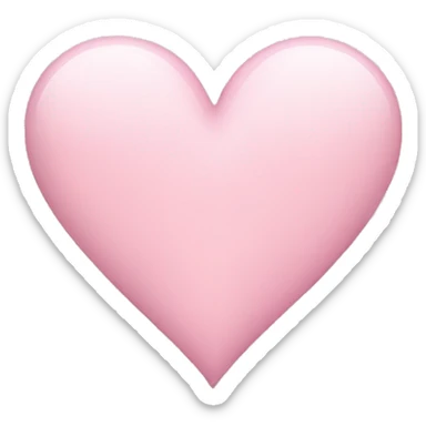 A light pink heart sticker