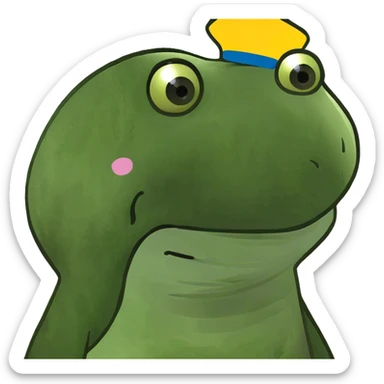 Smiley with a very small smile sticker