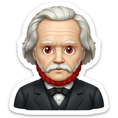 Karl marx android sticker