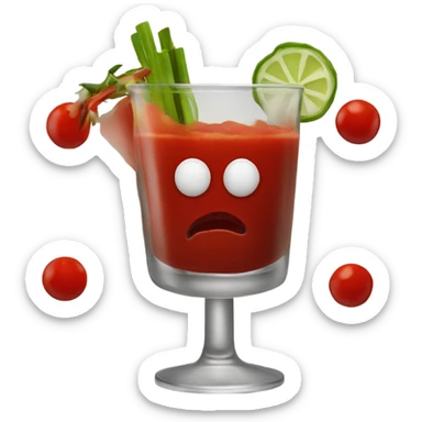 Bloody Mary drink sticker