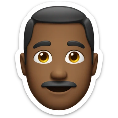 Man with big cheeks  sticker