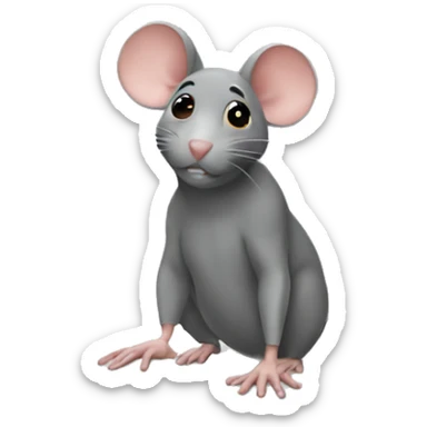 Mouse is sick and chilling at home sticker