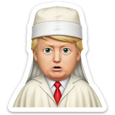 Donald Trump wears circumcision outfit sticker