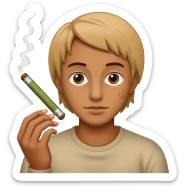 rolling a blunt sticker