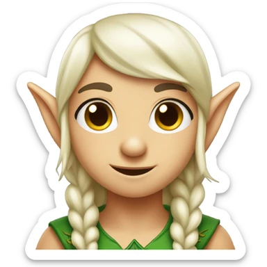 Cute elf sticker