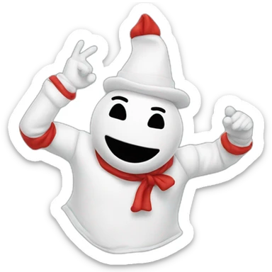 bonhomme qui dab sticker