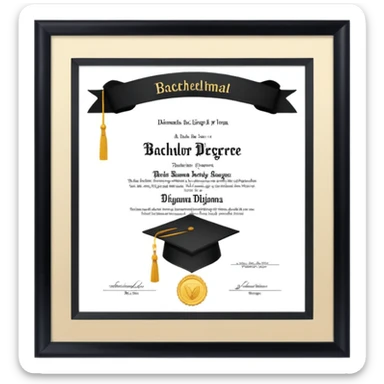 bachelor degree sticker