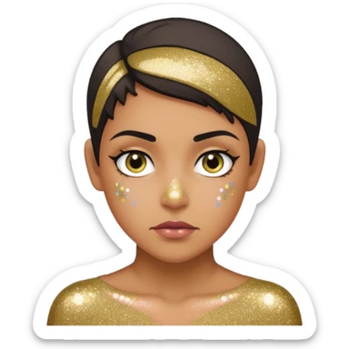 Glitter killer sticker