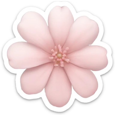 pastel pink flower sticker