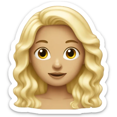 blonde mermaid sticker