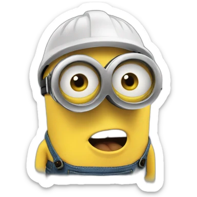 minion swearing allegiance to sticker