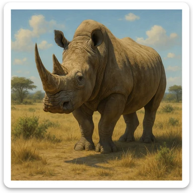 Rhino sticker