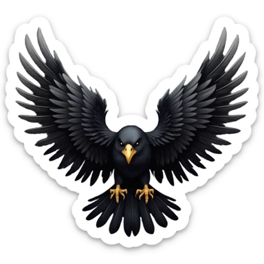 I would like to create unique wings I can use in my poem titles for the Archangels: Lucifer, Michael, Gabriel, Raphael, and Uriel. Please only include the WINGS. sticker