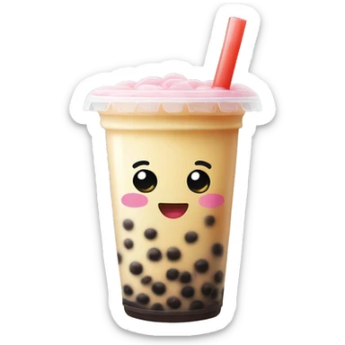 Bubble tea sticker