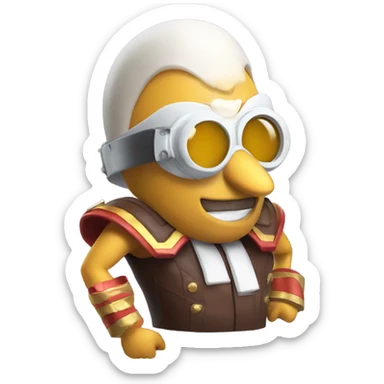 Fried eggman sticker