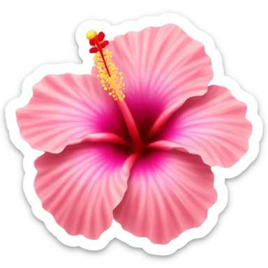 hibiscus flower sticker