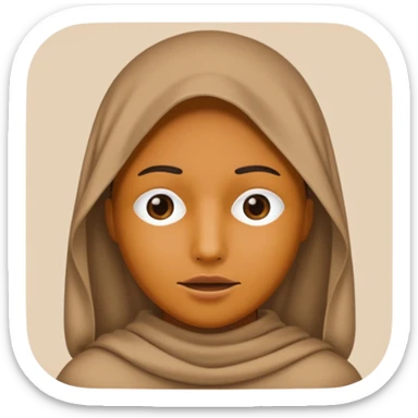 Emoji de persona tapada la cara y sin boca sticker