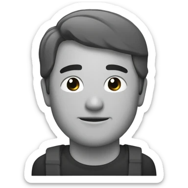 Homme avec une machoire carre sticker