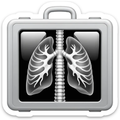Human Chest X-ray film sticker