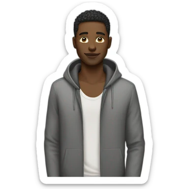 fashion white men sticker