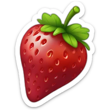 Une fraise une framboise une myrtille sticker