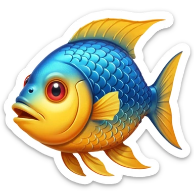 3 eyed fish with the number 10000 in it sticker