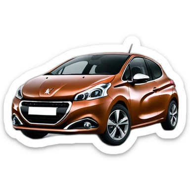 A peugeot 208 sticker