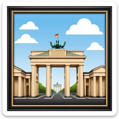 brandenburg gate sticker