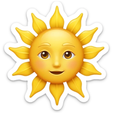 classic sun sticker