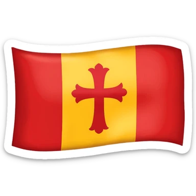 drapeau Lorraine jaune et rouge sticker