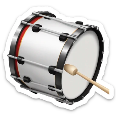 Marching Bass drum sticker