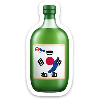 korea soju sticker