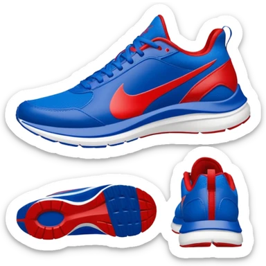  blue upper inspired by Sonic’s fur, with red accents that reference his classic shoes. . The silhouette is sporty and lightweight, suggesting speed, often with streamlined panels and a low-to-mid cut.Should have speed wind behind sticker