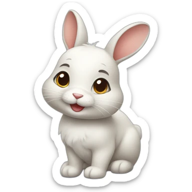 Cute little Rabbit  sticker