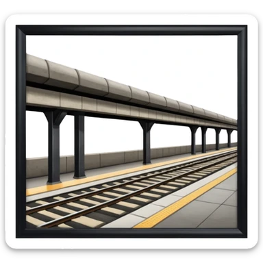 TRAIN PLATFORM sticker