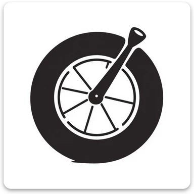 A wheel sticker