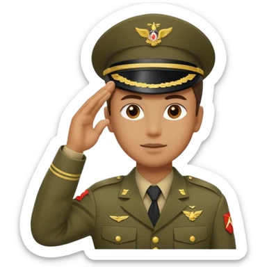 military salute sticker