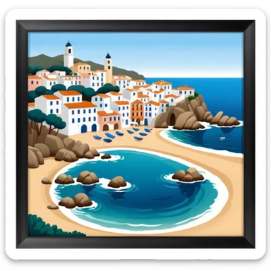 Calella de Palafrugell, charming coastal village in Catalonia sticker